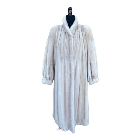 Made in Canada Actures Mink Fur Full Length Coat Women’s 16-18 Real Genuine Fur - Picture 2 of 15